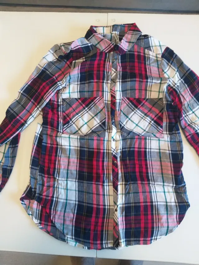 Lote camisas cuadros señora