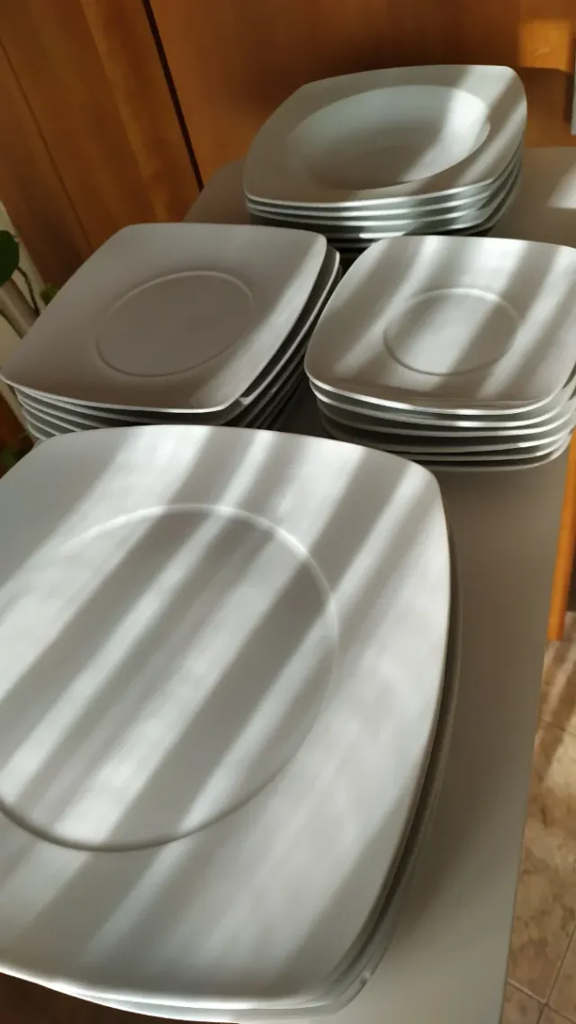 Vajilla Fabio Factory Cuadrada Blanca