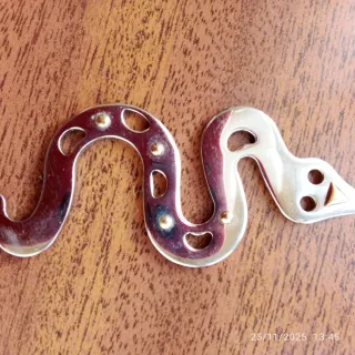 Ciondolo serpente in acciaio inox