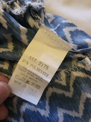 Falda corta con estampado zig-zag