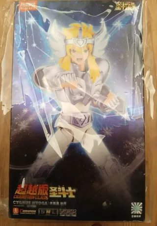 Action Figure Blokees Hyoga Cygnus Saint Seiya CDZ