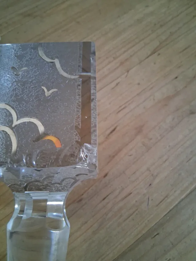 Bottiglia cristallo Boemia vintage