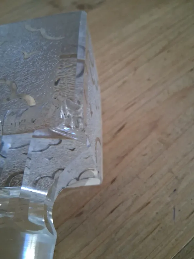 Bottiglia cristallo Boemia vintage