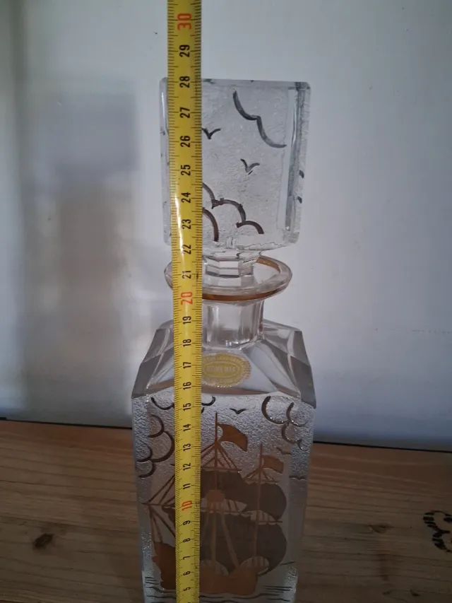 Bottiglia cristallo Boemia vintage