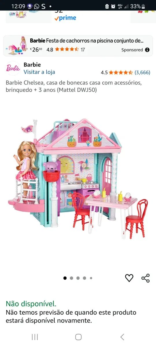Casa Barbie Chelsea con accesorios no incluye muñe