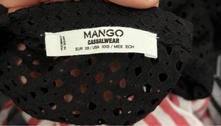 Vestido negro corto de malla