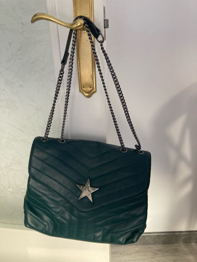 Bolso verde OVS con cadena y estrella