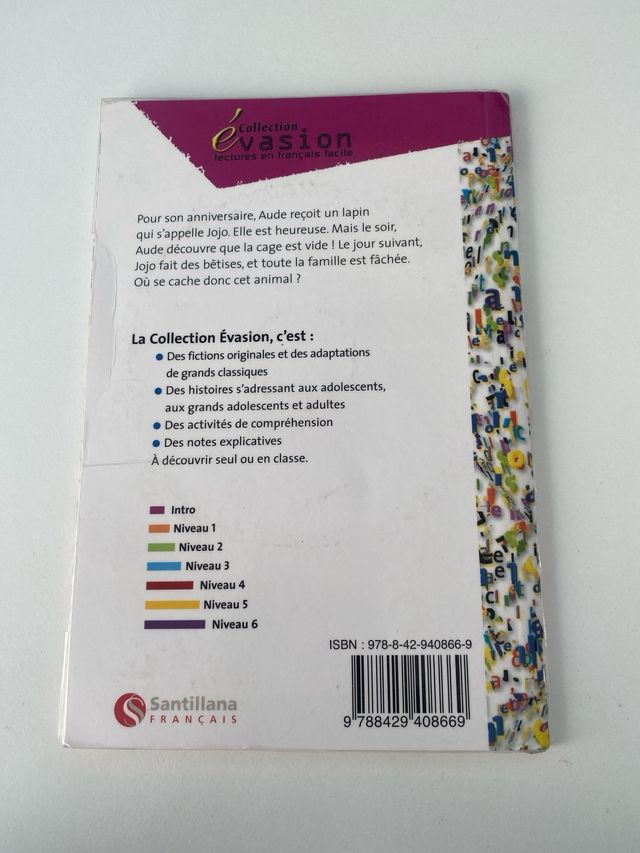 EVASION NIVEAU INTRO JOJO + CD