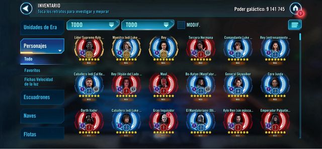 Account Star Wars Galaxy of Heroes (EA)