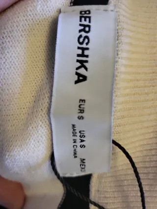 Jersey de punto sin mangas rayas S