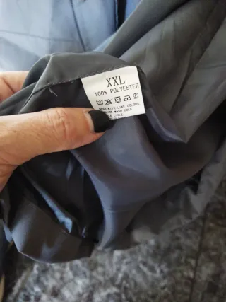 Chaqueta impermeable azul