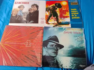 Lote 4 Vinilos U2 october , Ennio Morricone, Carlo