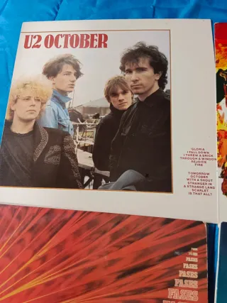 Lote 4 Vinilos U2 october , Ennio Morricone, Carlo