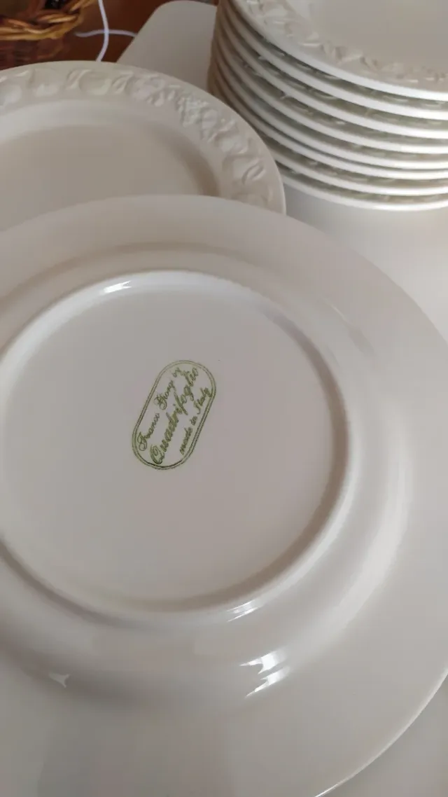 Vajilla Franco Giorgi porcelana