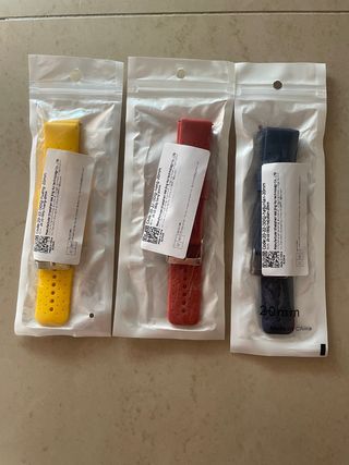 Correas Polar Ignite 20mm (Amarillo, Rojo, Azul)