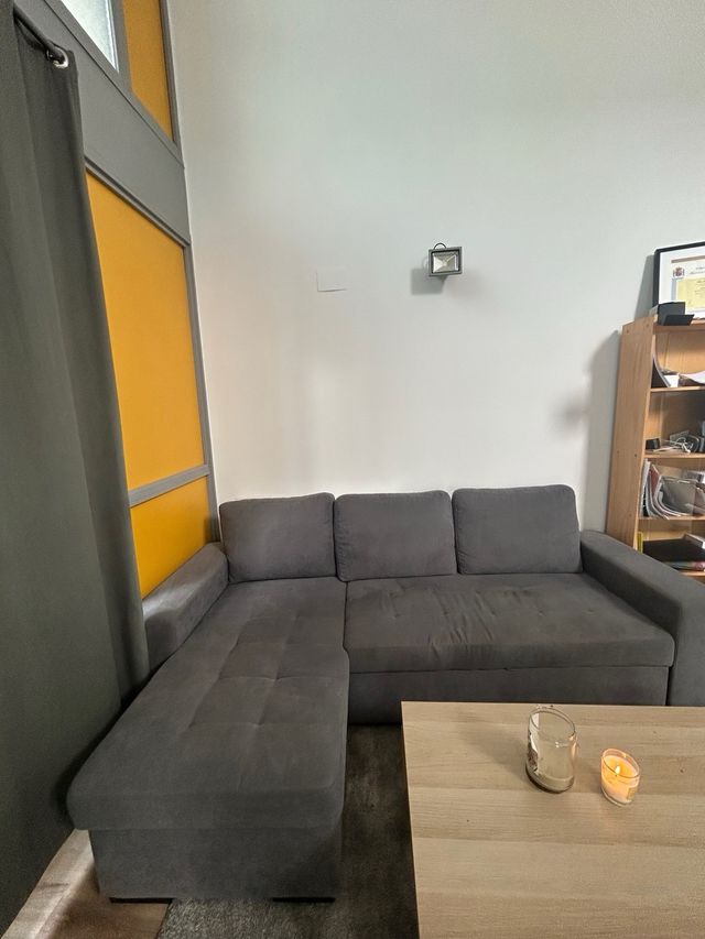 Sofá chaise longue Harris gris