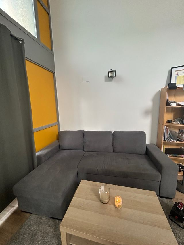 Sofá chaise longue Harris gris