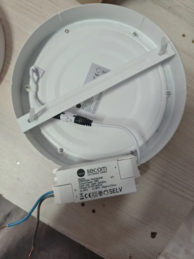 Pacchetto di plafoniere LED rotonde