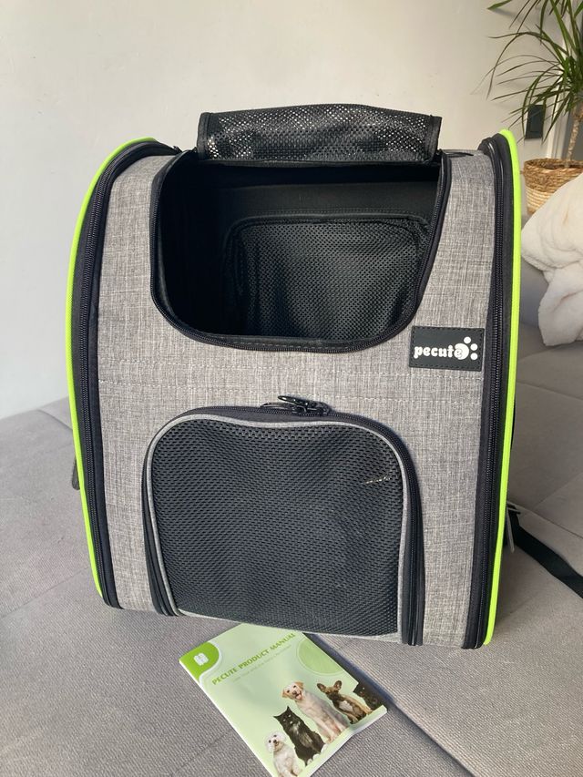 Mochila transportín mascotas Pecute hasta 6kg