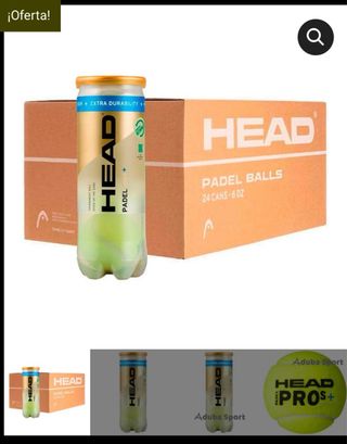 Pelotas de Pádel HEAD Padel Pro s+ (24 latas)