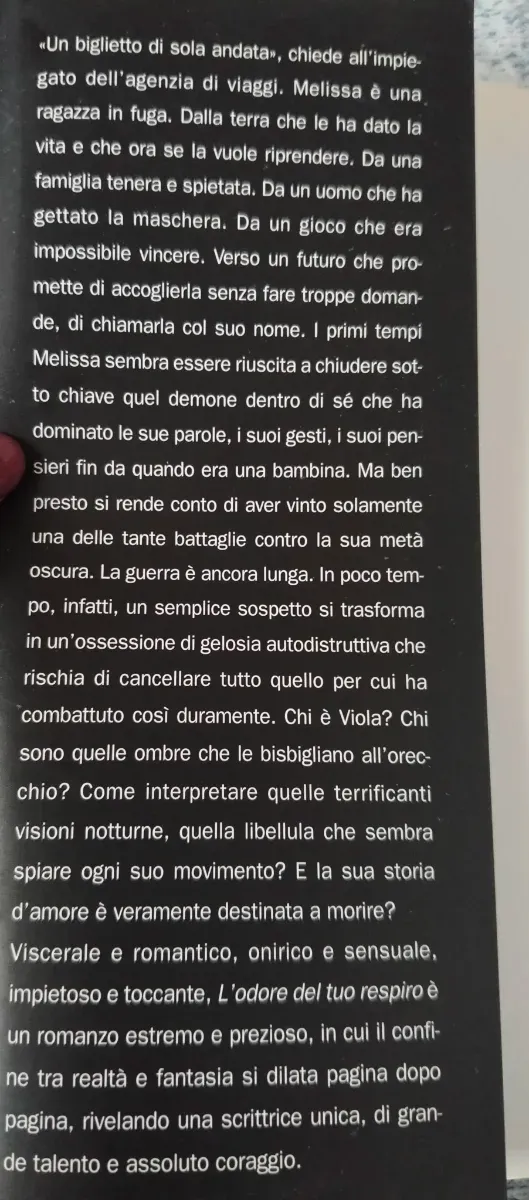 L'odore del tuo respiro