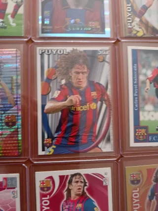 Lote 38 cromos Puyol Barça