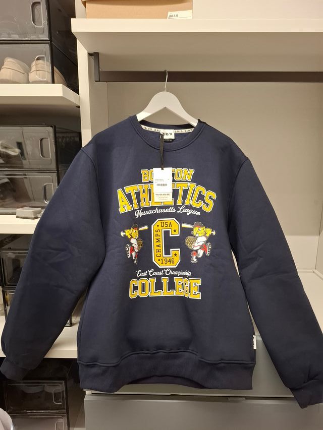 Felpa Uomo Berna GC Boston Blu XXL Nuovo