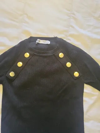 Jersey negro de punto T-M