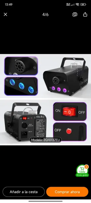 Máquina de humo LED-500