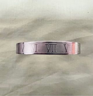 Pulsera números romanos acero plateado