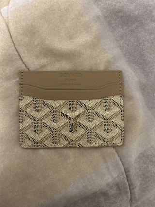 Portacarte Goyard Beige
