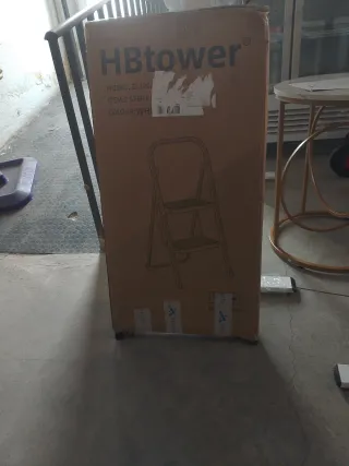 Escalera plegable 2 escalones blanca