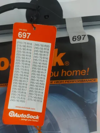 Cadenas textiles AutoSock 697 sin usar