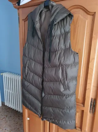 Chaleco largo Shein verde oscuro Talla L