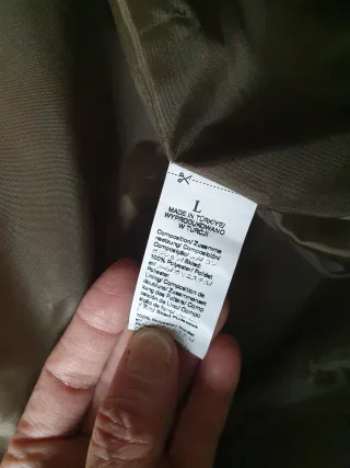 Chaleco largo Shein verde oscuro Talla L