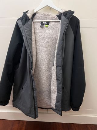 Chaqueta Impermeable Quiksilver Gris y Negra