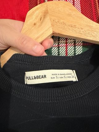 Camiseta básica manga larga negra