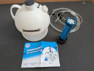 Bomba Extractor Aceite y Agua Silverline 4L