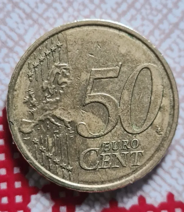 50 céntimos Letonia 2014