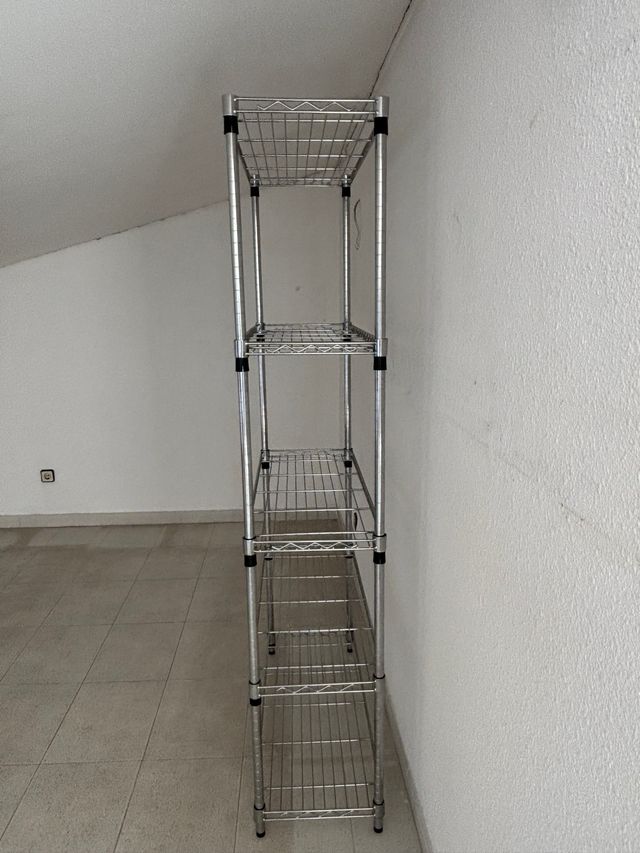 Estantería Metálica Plata 5 Niveles