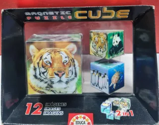 Puzzle Cubo Magnético Educa 12 Imágenes NUEVO