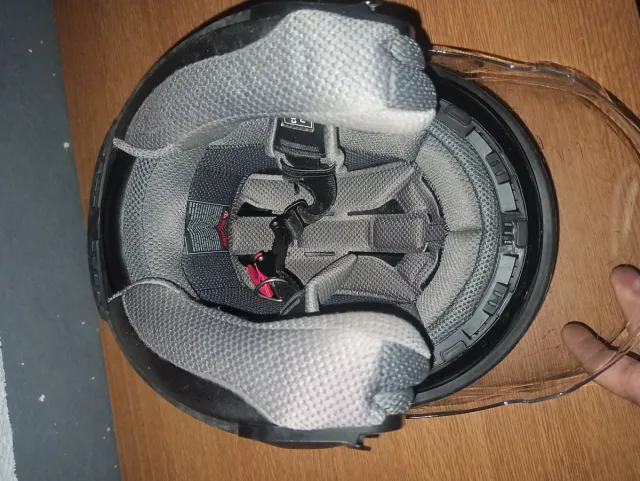 Casco Moto LEM Negro con Visera Transparente