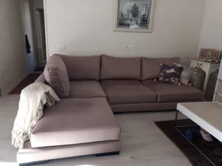 Sofá Chaise Longue color Topo