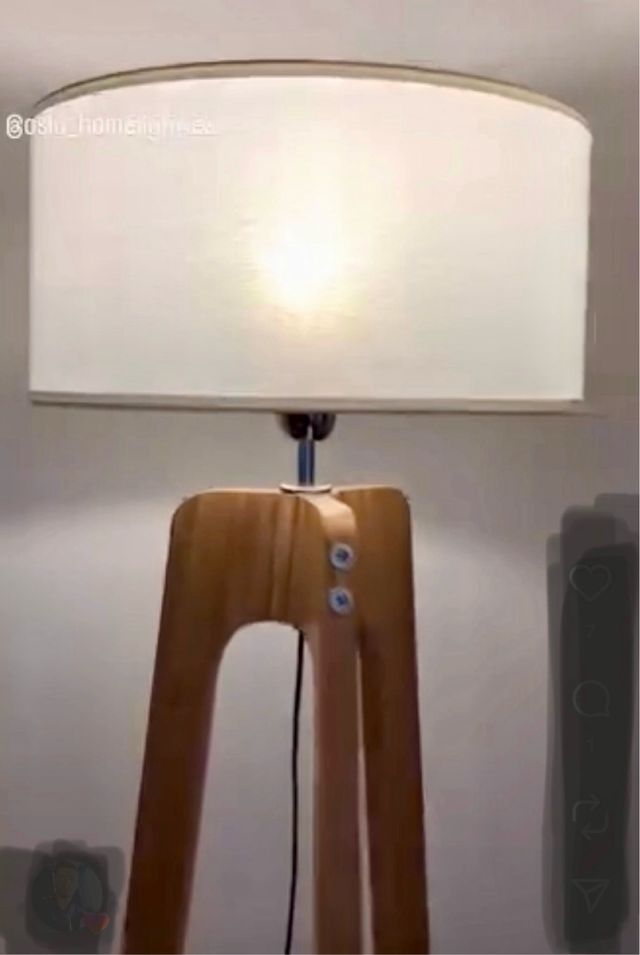 Lámpara de pie Oslo Sven hecha a mano