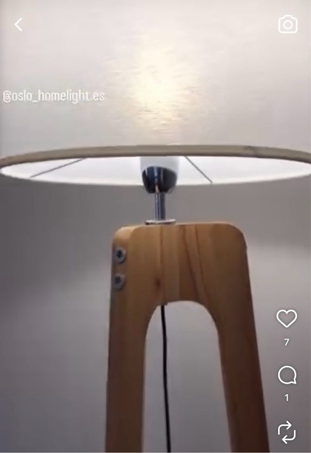 Lámpara de pie Oslo Sven hecha a mano