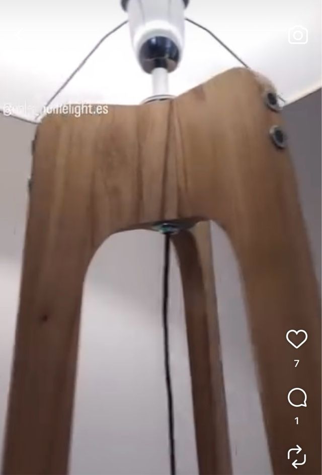 Lámpara de pie Oslo Sven hecha a mano