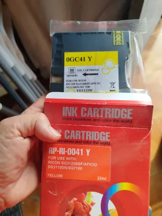 Cartucho Tinta Ricoh 0GC41 Y Amarillo