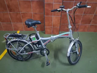 Bicicleta Eléctrica Plegable Gris