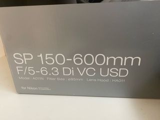 Tamron SP 150-600mm f/5-6.3 Nikon