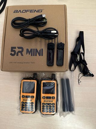 2 x BAOFENG UV-5R MINI color naranja